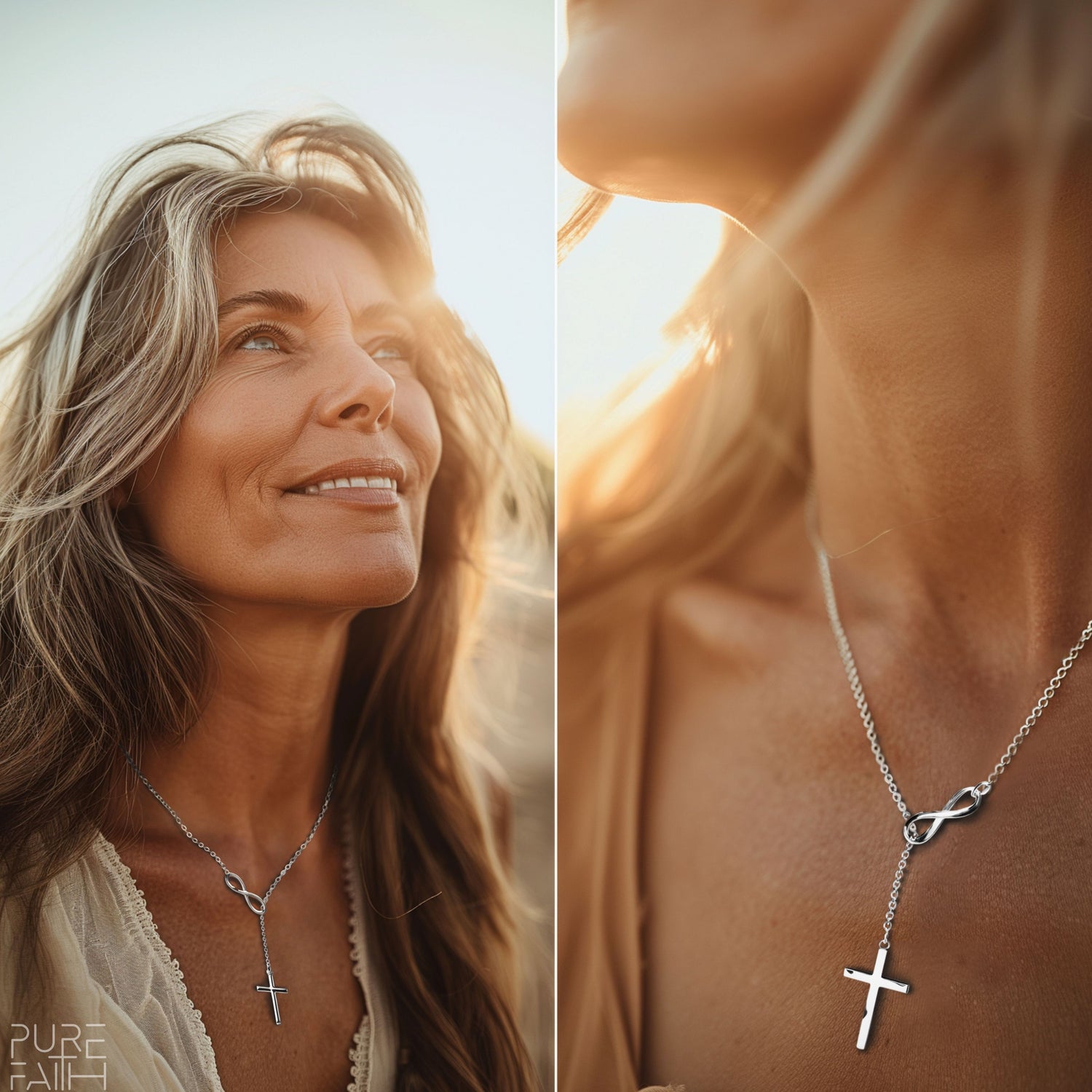 Infinity Cross Necklace