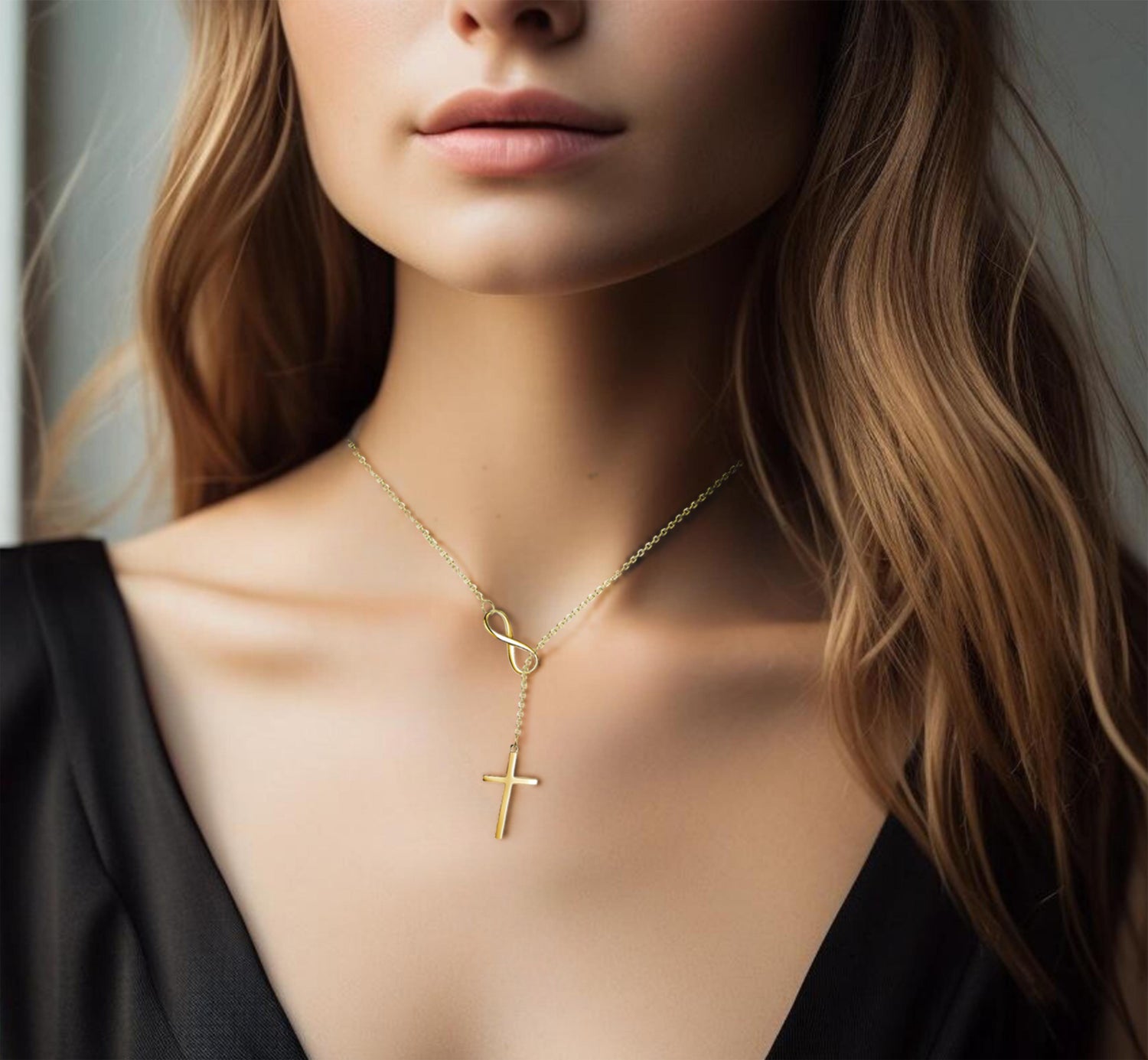 Infinity Cross Necklace